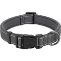 Paoth Padded Pet Collar Charcoal Reflective Large