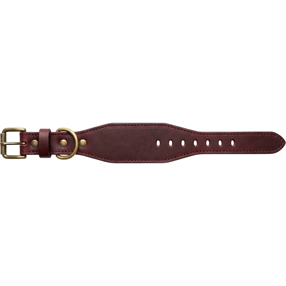 Paoth Tapered Leather Dog Collar 40–52 cm Burgundy - Product view